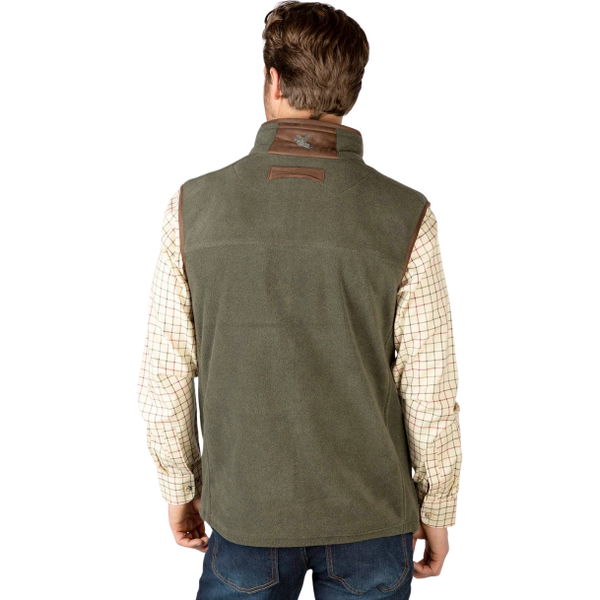 2026 Rydale Mens Huggate Fleece Waistcoat 412610 - Khaki